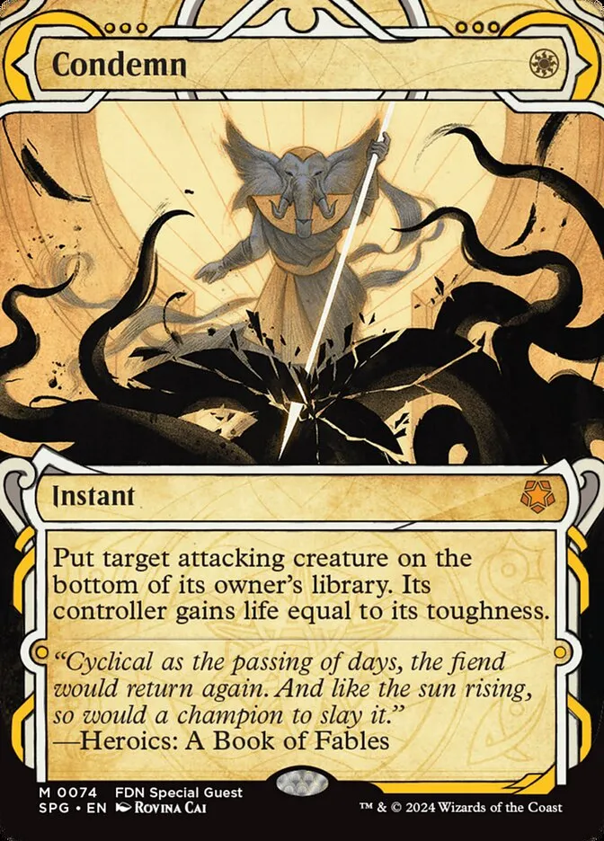 2023 Special Guests Condemn #74 mythic card image