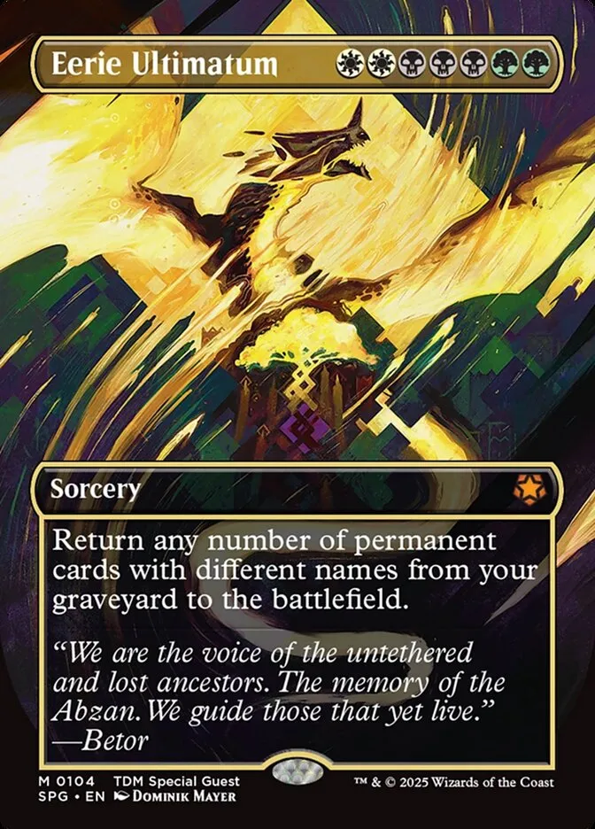 2023 Special Guests Eerie Ultimatum [Borderless] mythic #104 mythic card image