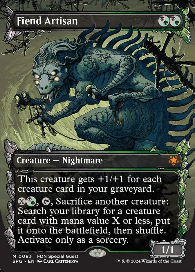 2023 Special Guests Fiend Artisan #83 mythic card image
