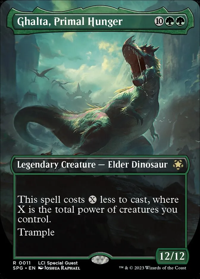 2023 Special Guests Ghalta, Primal Hunger [Borderless Foil] rare #11 rare card image