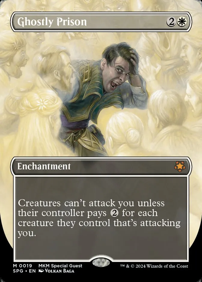 2023 Special Guests Ghostly Prison [Borderless Foil] mythic #19 mythic card image