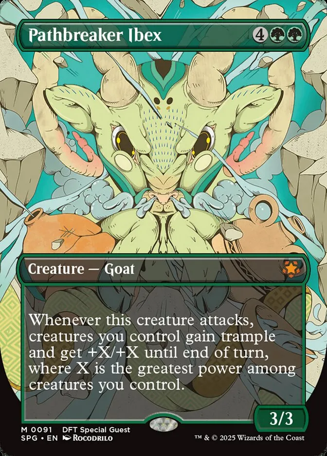 2023 Special Guests Pathbreaker Ibex #91 mythic card image