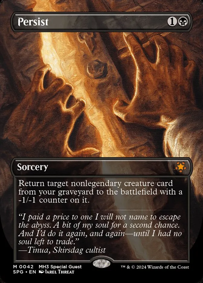 2023 Special Guests Persist [Borderless Foil] mythic #42 mythic card image