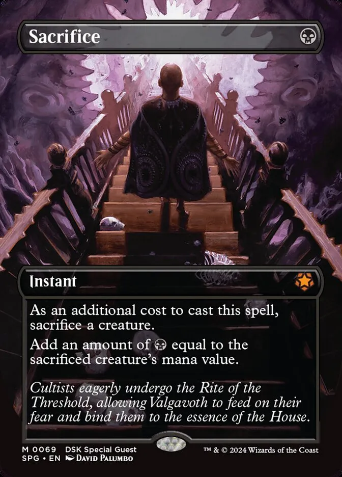 2023 Special Guests Sacrifice #69 mythic card image