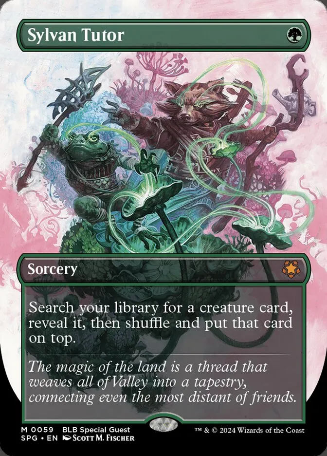 2023 Special Guests Sylvan Tutor #59 mythic card image