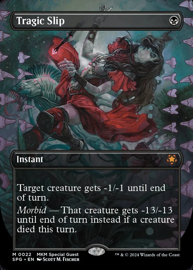 2023 Special Guests Tragic Slip [Borderless Foil] mythic #22 mythic card image