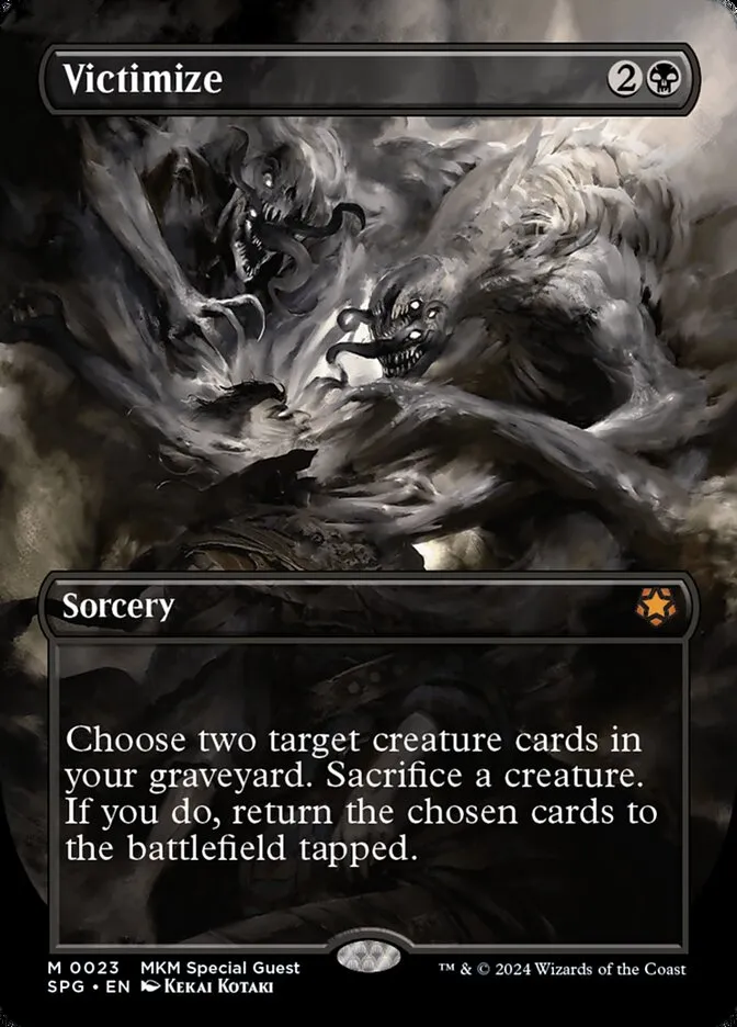 2023 Special Guests Victimize [Borderless Foil] mythic #23 mythic card image