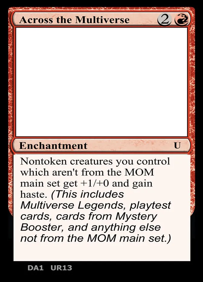 2023 Unknown Event Across the Multiverse uncommon #UR13b uncommon card image