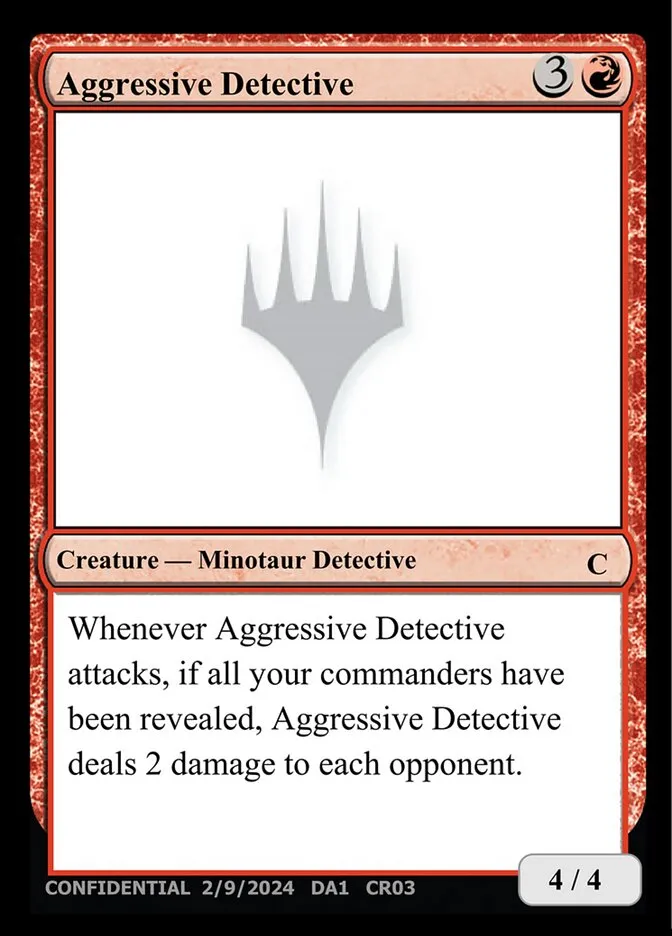 2023 Unknown Event Aggressive Detective common #CR03c common card image