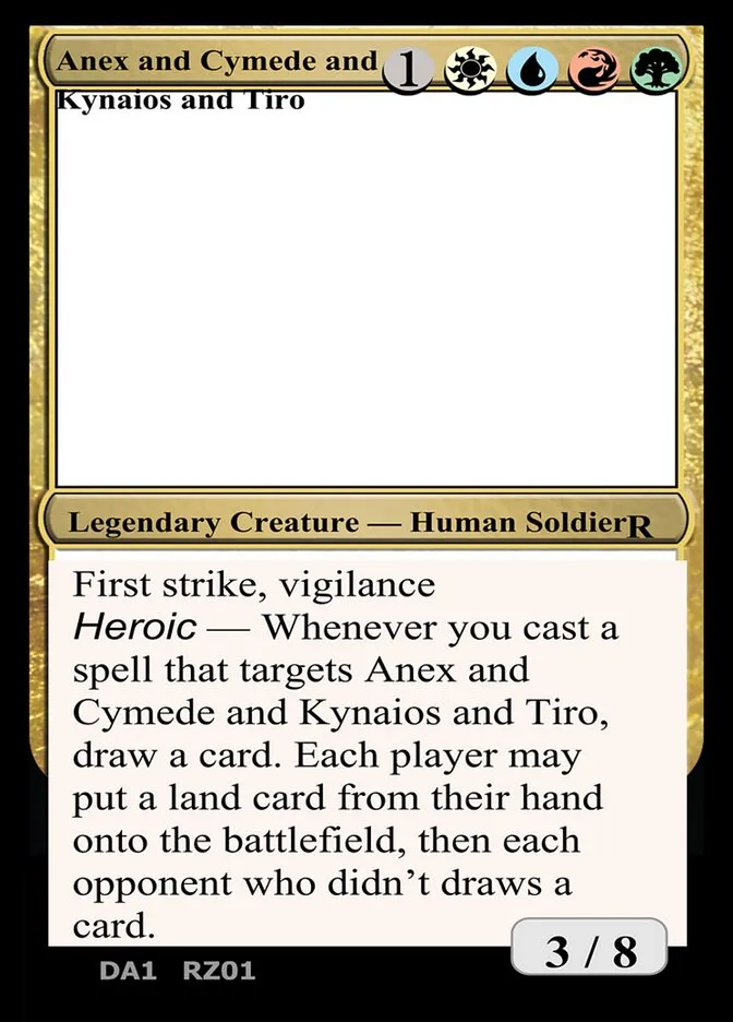 2023 Unknown Event Anax and Cymede & Kynaios and Tiro #RZ01a rare card image