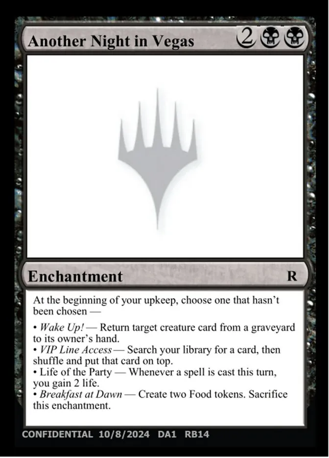 2023 Unknown Event Another Night in Vegas #RB14 rare card image