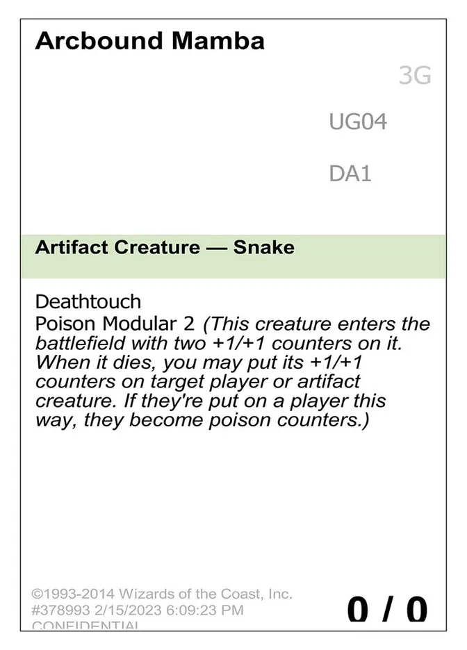 2023 Unknown Event Arcbound Mamba uncommon #UG04 uncommon card image