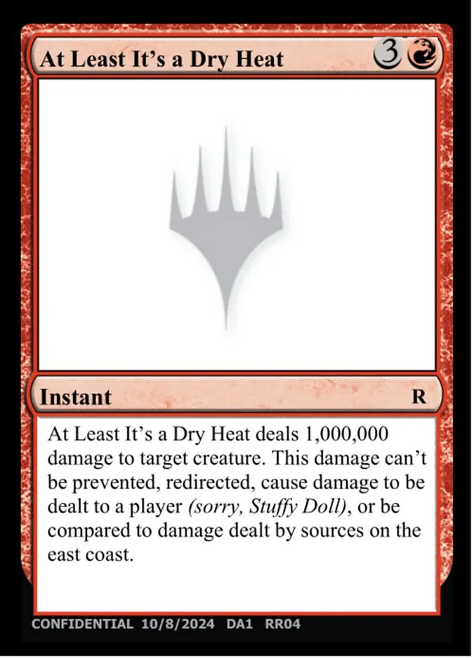 2023 Unknown Event At Least It's a Dry Heat #RR04c rare card image
