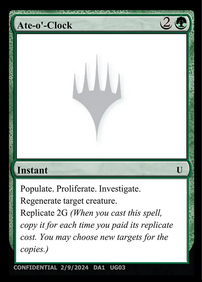 2023 Unknown Event Ate-o'-Clock uncommon #UG03a uncommon card image