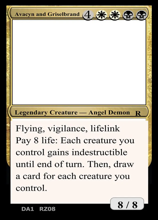 2023 Unknown Event Avacyn and Griselbrand #RZ08a rare card image