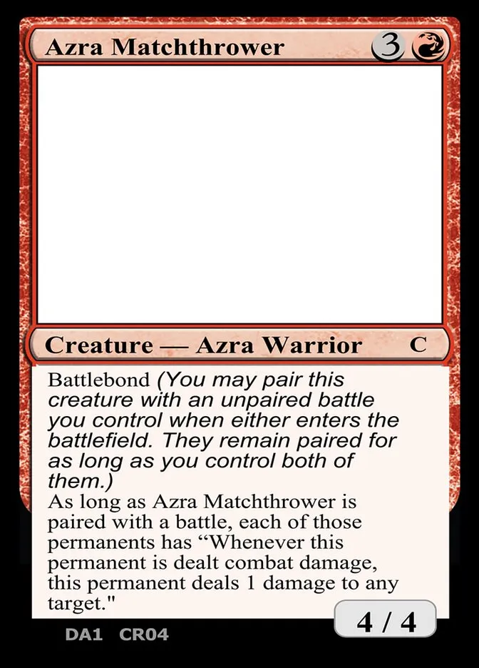 2023 Unknown Event Azra Matchthrower common #CR04a common card image