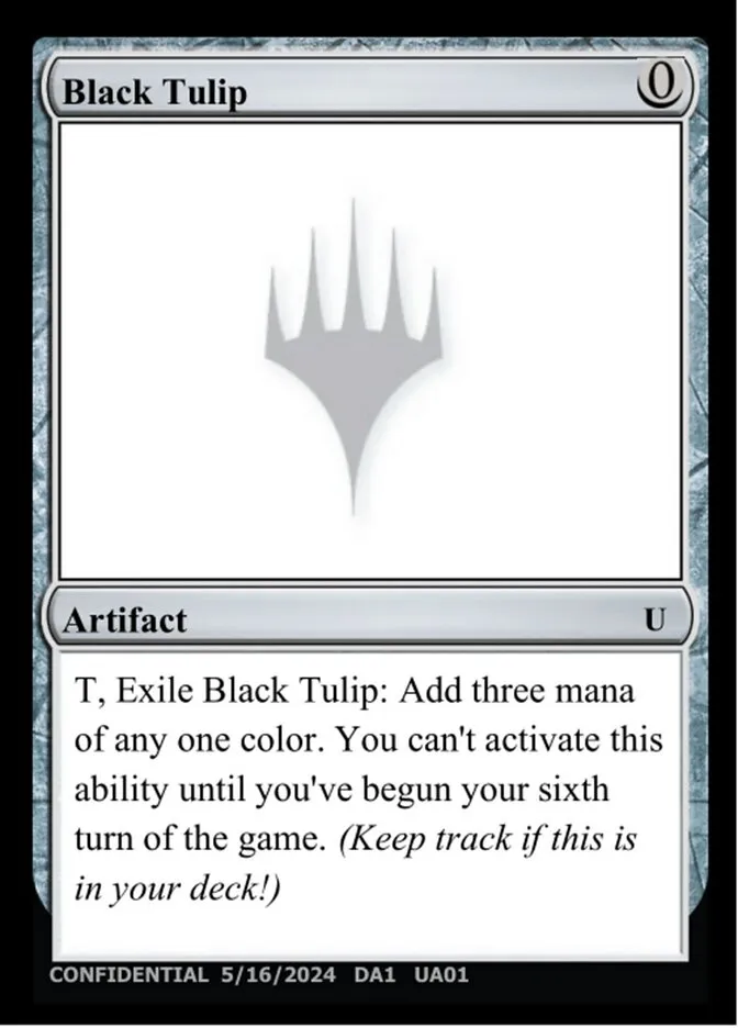2023 Unknown Event Black Tulip uncommon #UA01a uncommon card image