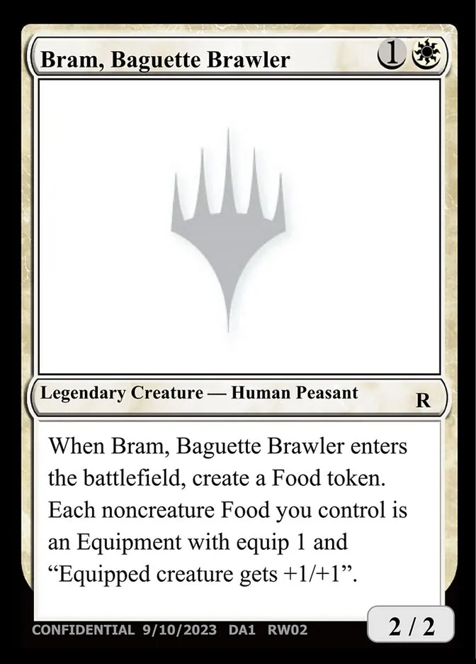 2023 Unknown Event Bram, Baguette Brawler #RW02a rare card image