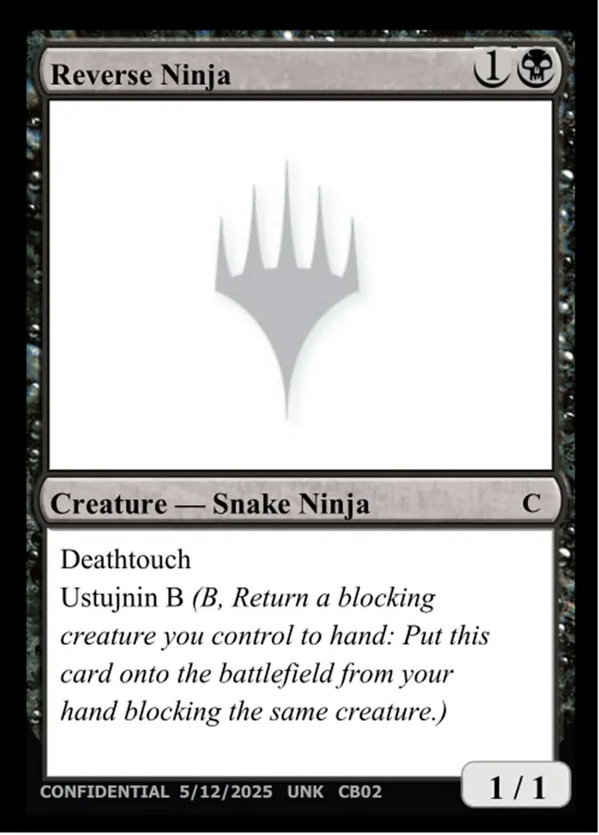 2023 Unknown Event Reverse Ninja common #CB02 common card image