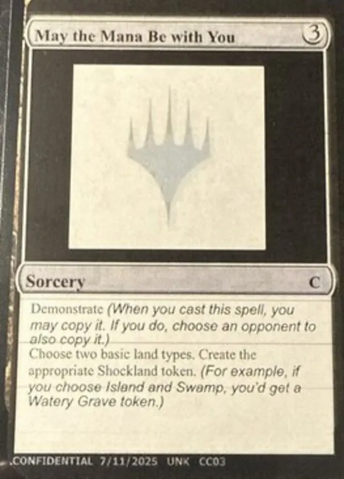 2023 Unknown Event May the Mana Be with You #CC03 common card image