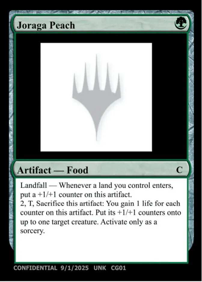 2023 Unknown Event Joraga Peach common #CG01 common card image