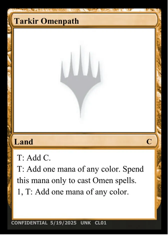 2023 Unknown Event Tarkir Omenpath common #CL01 common card image