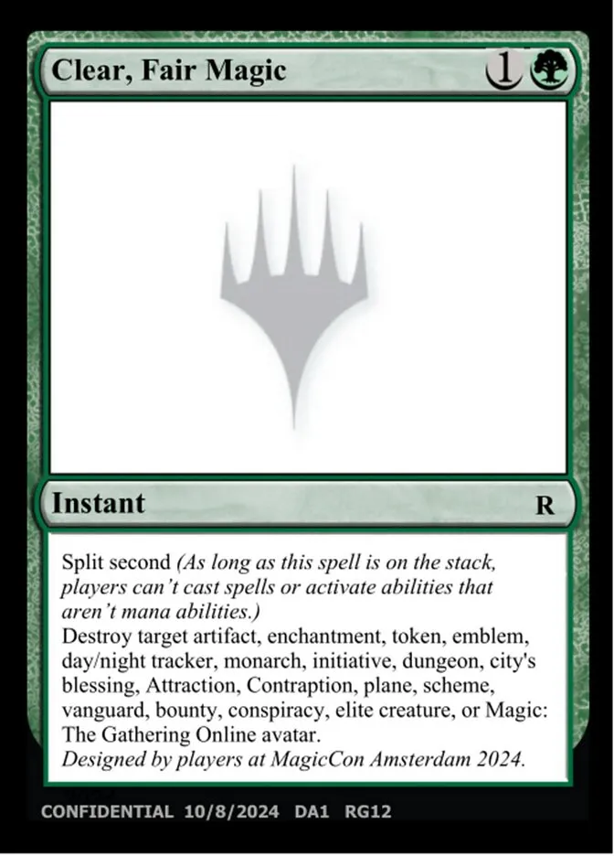 2023 Unknown Event Clear, Fair Magic rare #RG12b rare card image