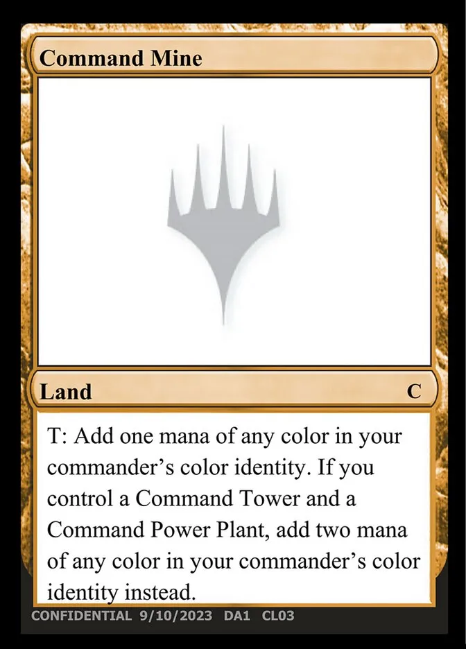 2023 Unknown Event Command Mine common #CL03b common card image