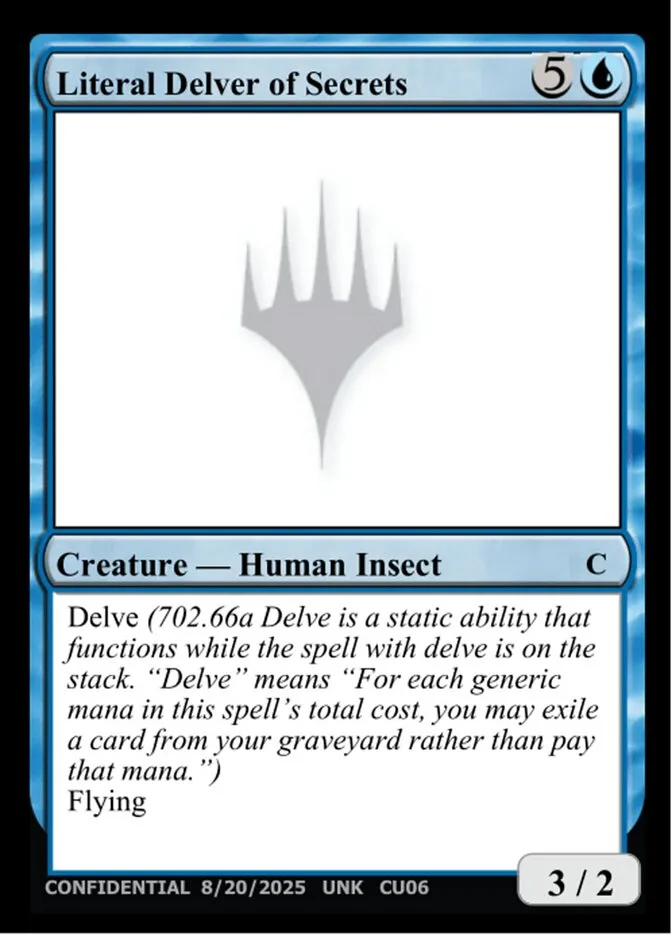2023 Unknown Event Literal Delver of Secrets #CU06 common card image