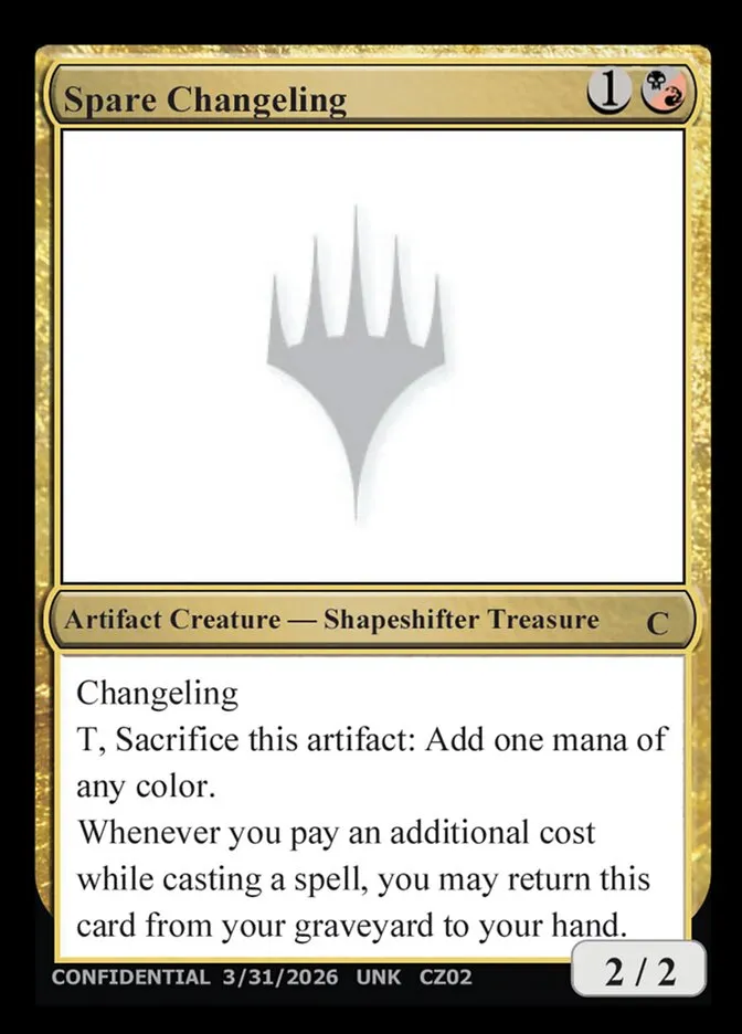 2023 Unknown Event Spare Changeling common #CZ02 common card image