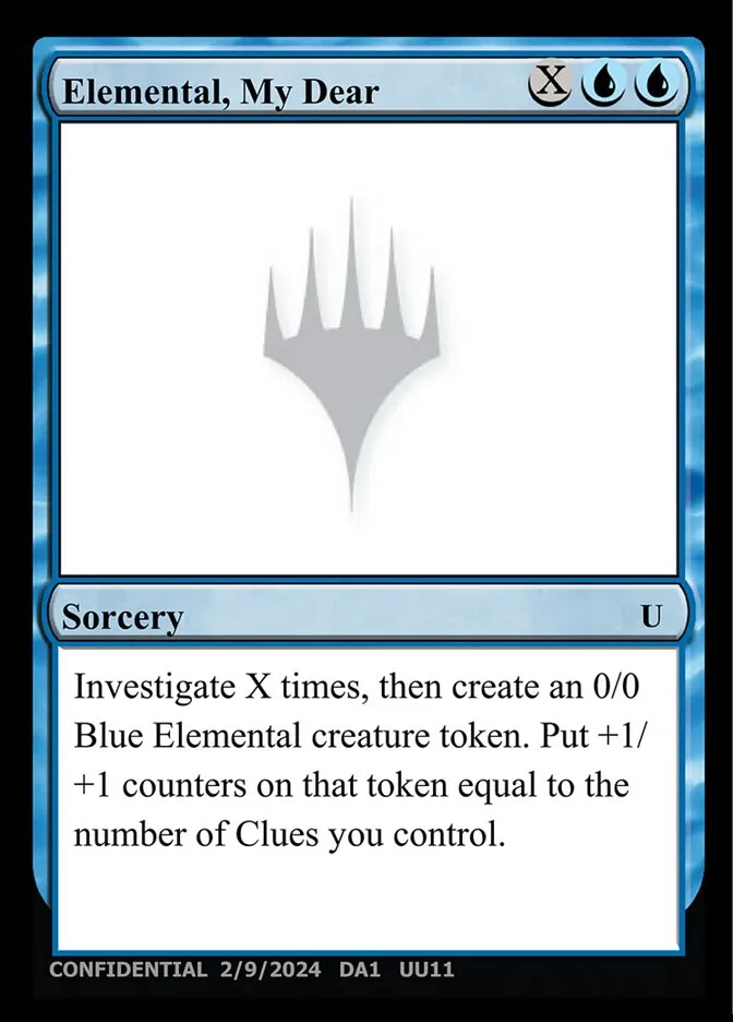 2023 Unknown Event Elemental, My Dear uncommon #UU11b uncommon card image