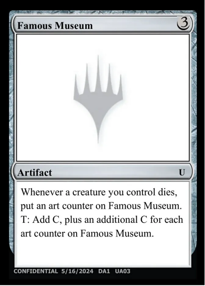 2023 Unknown Event Famous Museum #UA03b uncommon card image