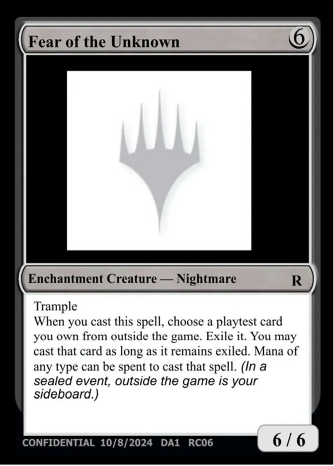 2023 Unknown Event Fear of the Unknown #RC06b rare card image