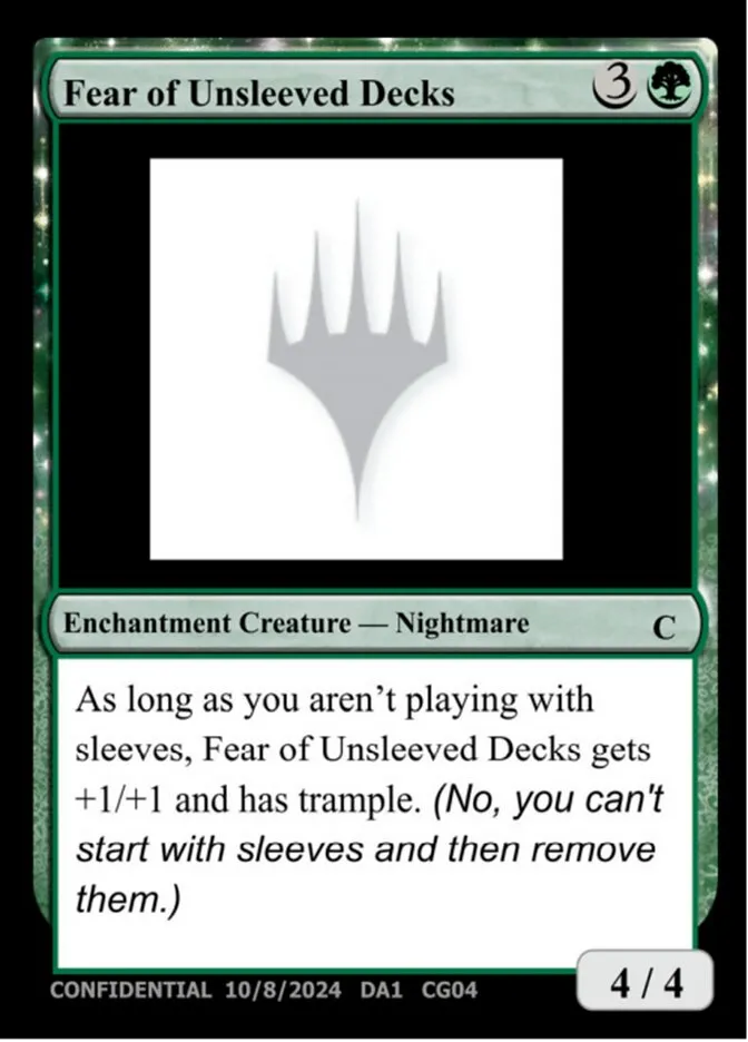 2023 Unknown Event Fear of Unsleeved Decks #CG04 common card image