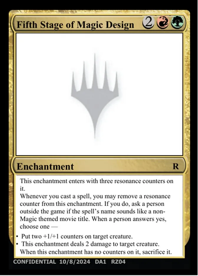 2023 Unknown Event Fifth Stage of Magic Design #RZ04o rare card image