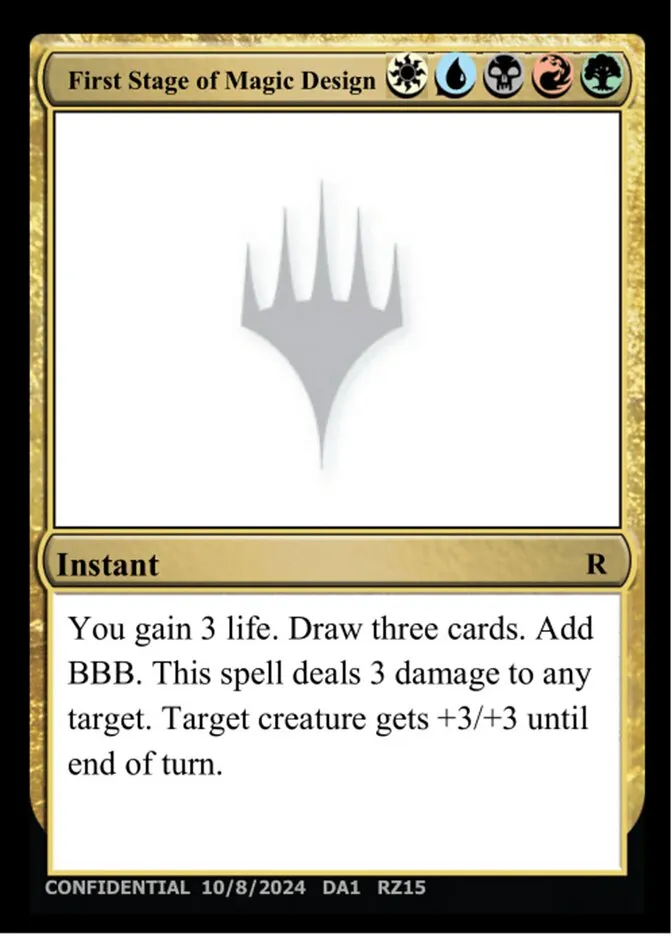 2023 Unknown Event First Stage of Magic Design #RZ15b rare card image