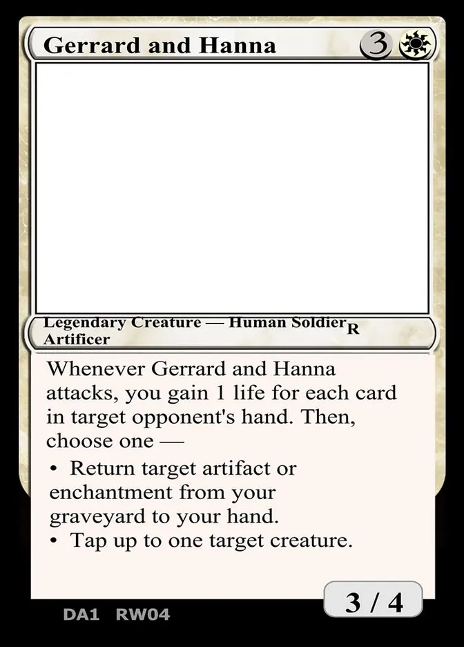 2023 Unknown Event Gerrard and Hanna #RW04a rare card image