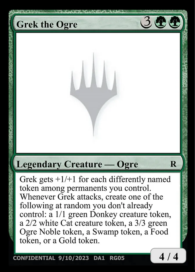 2023 Unknown Event Grek the Ogre #RG05a rare card image