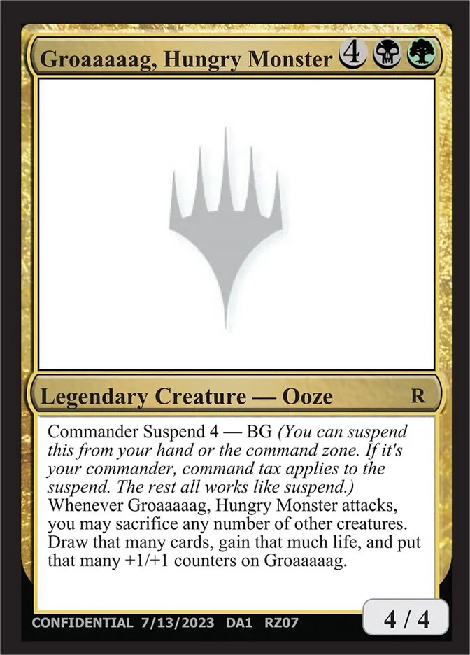 2023 Unknown Event Groaaaaag, Hungry Monster #RZ07b rare card image