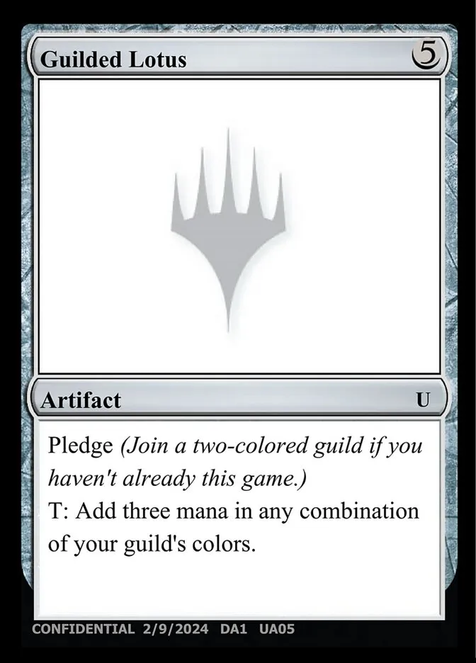 2023 Unknown Event Guilded Lotus uncommon #UA05b uncommon card image