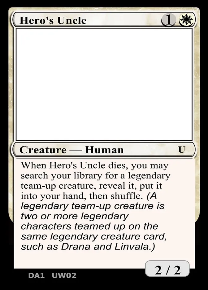 2023 Unknown Event Hero's Uncle uncommon #UW02b uncommon card image