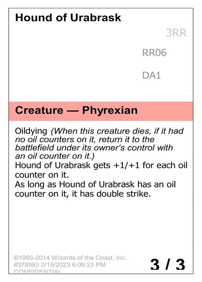 2023 Unknown Event Hound of Urabrask #RR06 rare card image