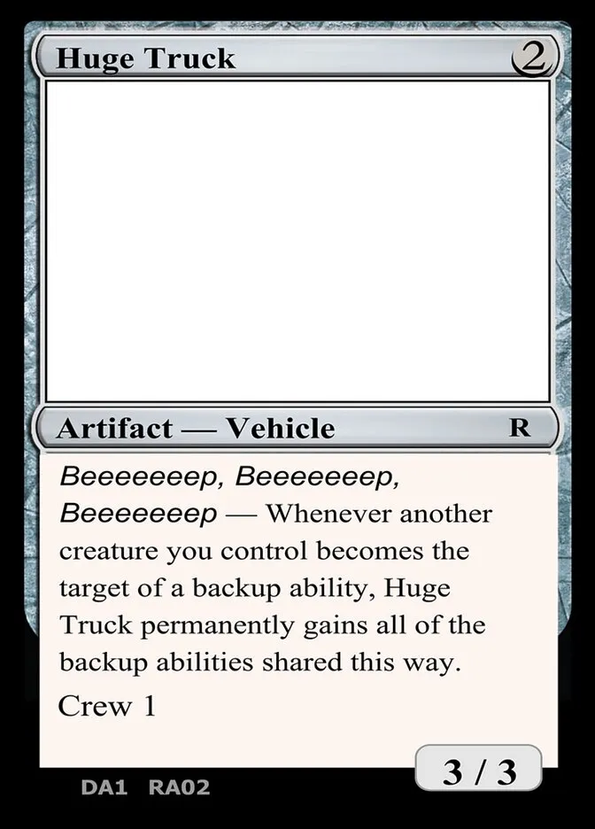 2023 Unknown Event Huge Truck #RA02b rare card image