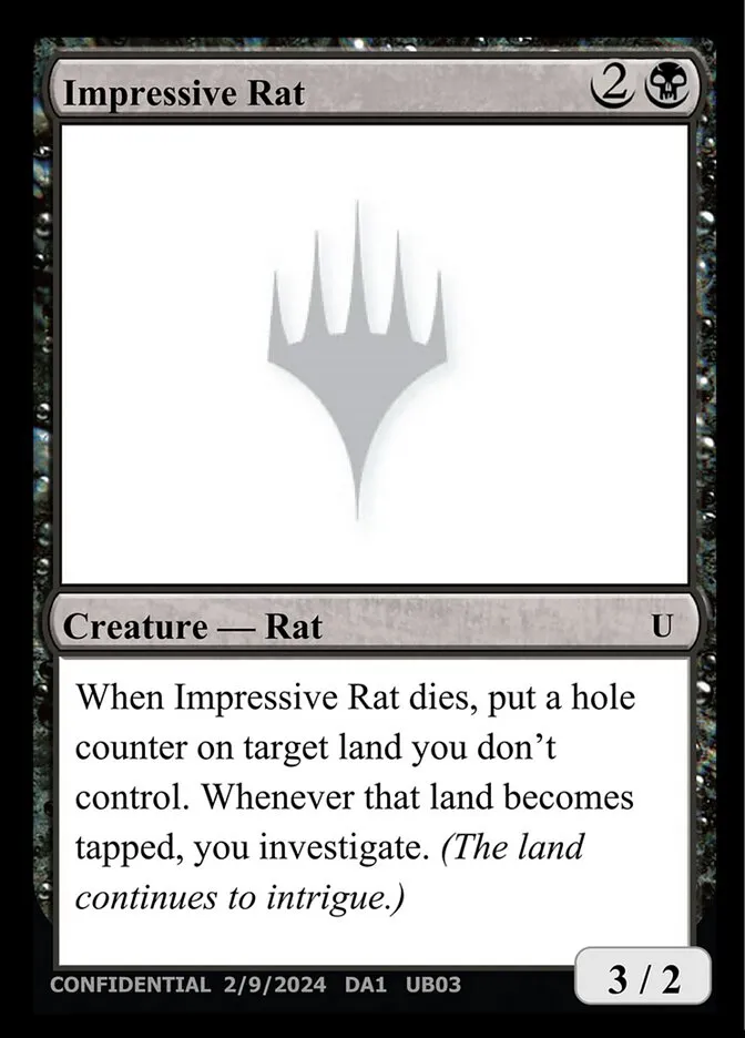 2023 Unknown Event Impressive Rat uncommon #UB03 uncommon card image
