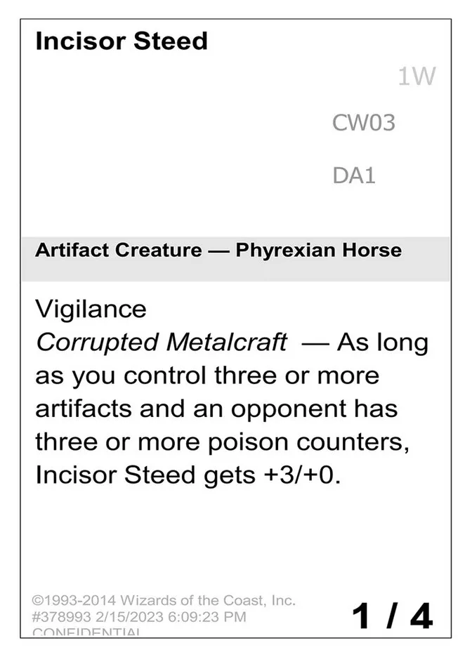 2023 Unknown Event Incisor Steed #CW03 common card image