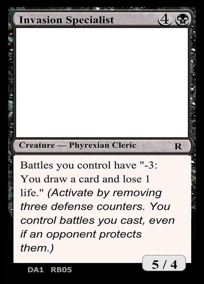 2023 Unknown Event Invasion Specialist #RB04b rare card image