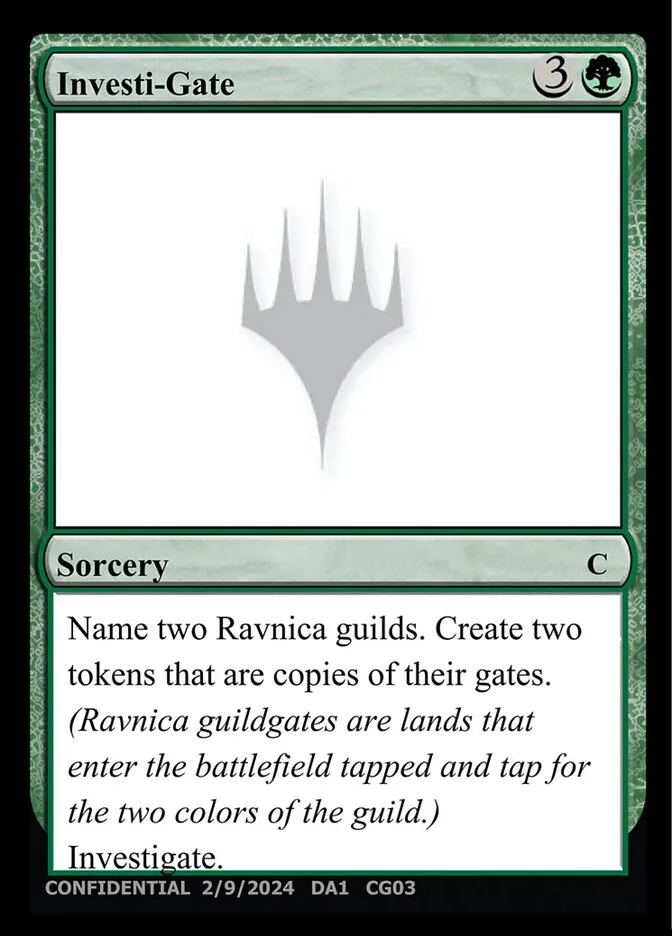 2023 Unknown Event Investi-Gate #CG03c common card image