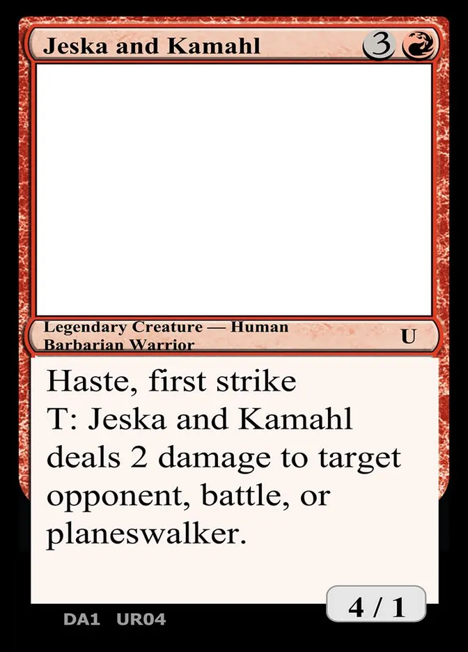 2023 Unknown Event Jeska and Kamahl #UR04b uncommon card image