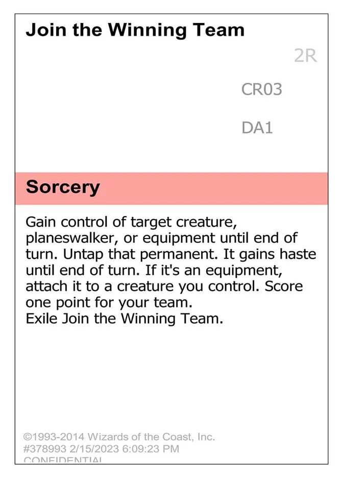2023 Unknown Event Join the Winning Team common #CR03d common card image
