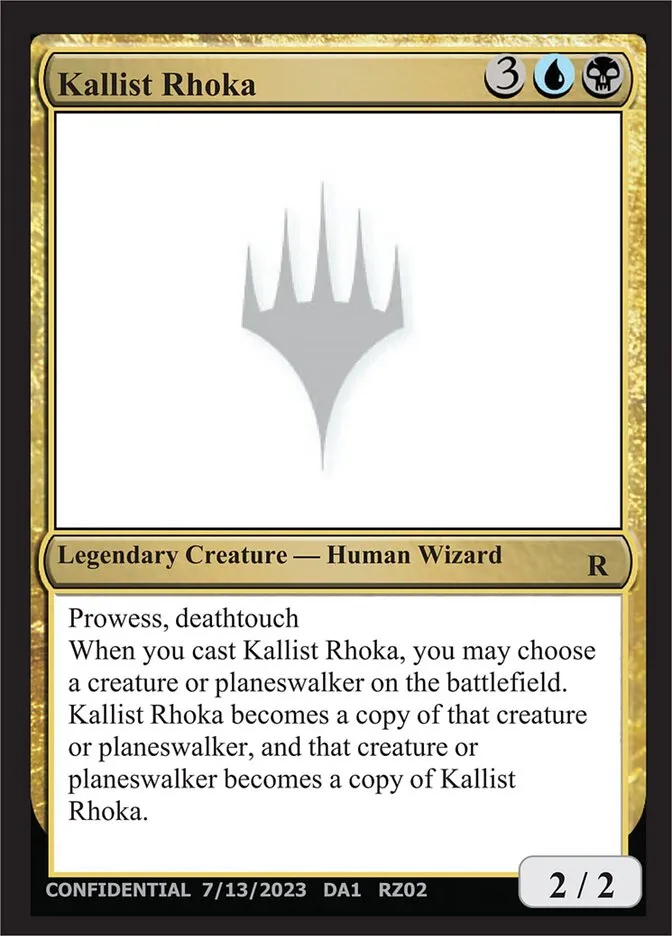 2023 Unknown Event Kallist Rhoka #RZ02a rare card image